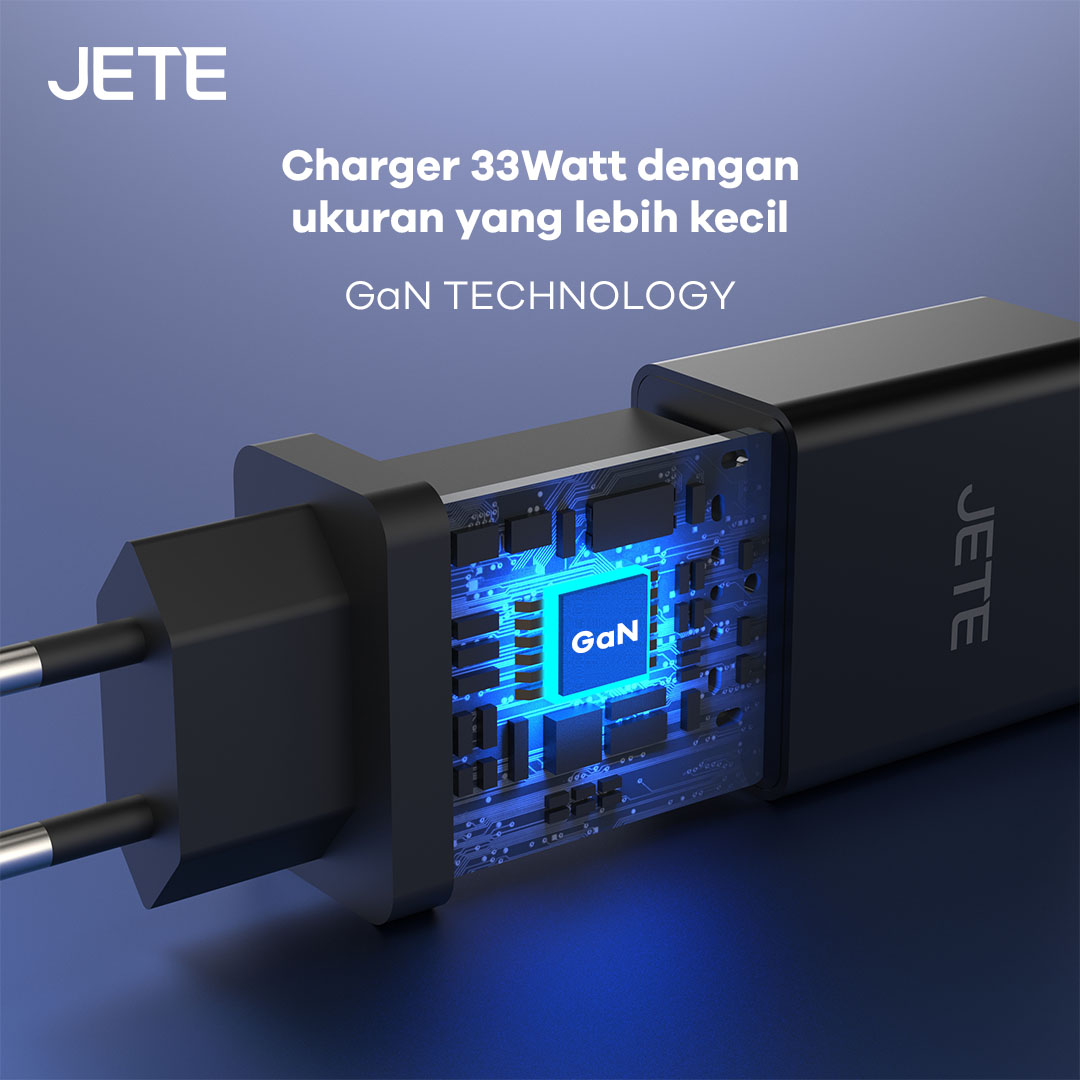 JETE E21 Series Charger 33W With GaN Technology